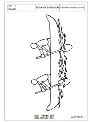 Kürek boyama sayfaları